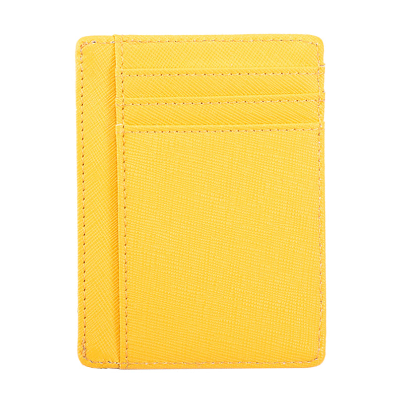 AP15 RFID Blocking Card Holder Pouch Genuine Cowhide Leather Compact Size Bank Card Storage Bag