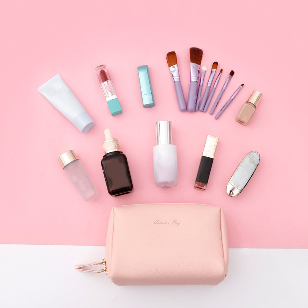 HK8025 Large Capacity Waterproof Makeup Toiletry Bag Travel Supply Organizer PVC Cosmetics Bag Size: L