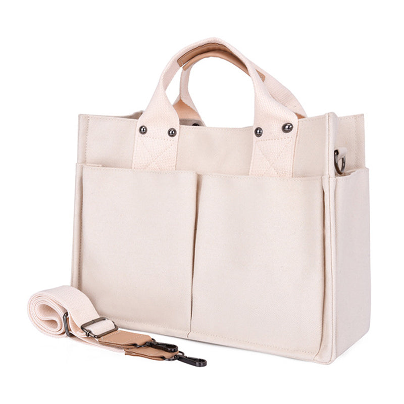 Women Canvas Tote Bag Casual Handbag Crossbody Shoulder Bag Large Capacity Mommy Pouch