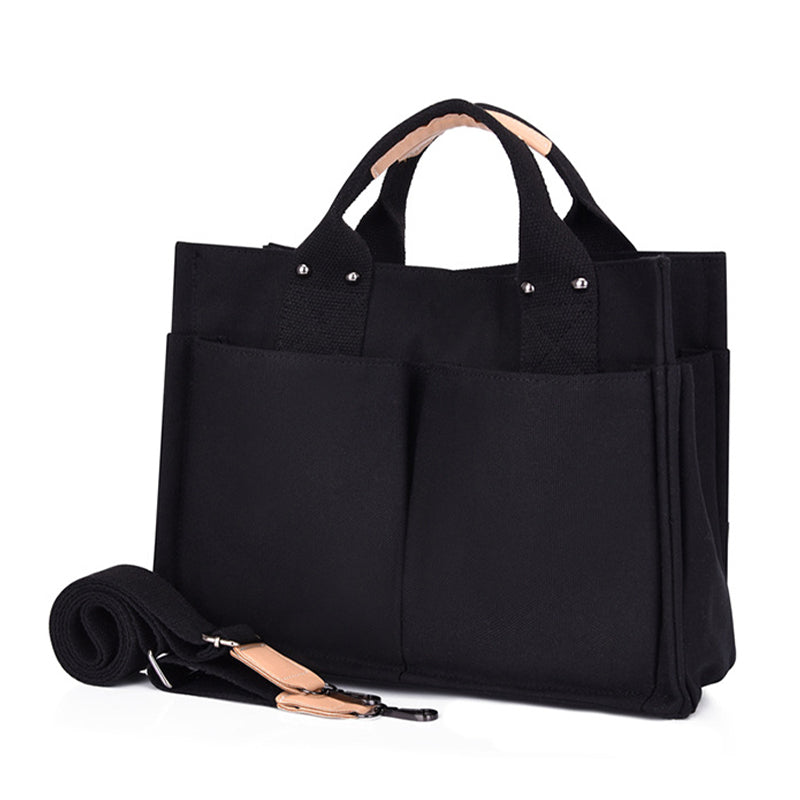 Women Canvas Tote Bag Casual Handbag Crossbody Shoulder Bag Large Capacity Mommy Pouch