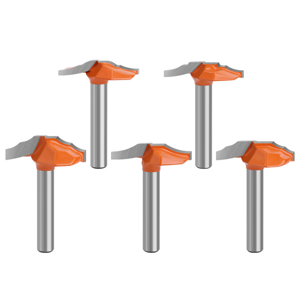 5Pcs 1/4 Shank Milling Cutter Set Alloy Router Bit Kit Carving Cutter Woodworking Tools