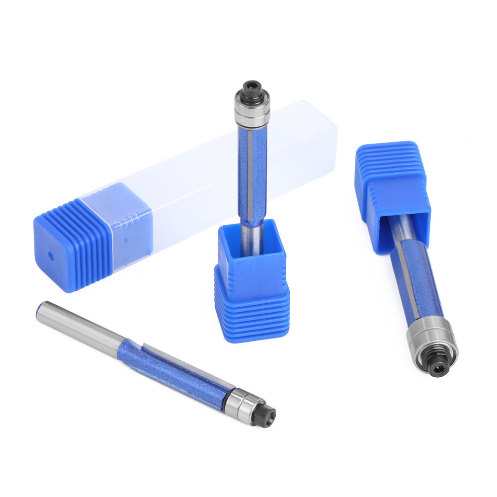 4Pcs Router Bit Set 1/4 Shank Milling Cutter Double Bearing Carving Cutter Woodworking Tools for Wood MDF Particleboard