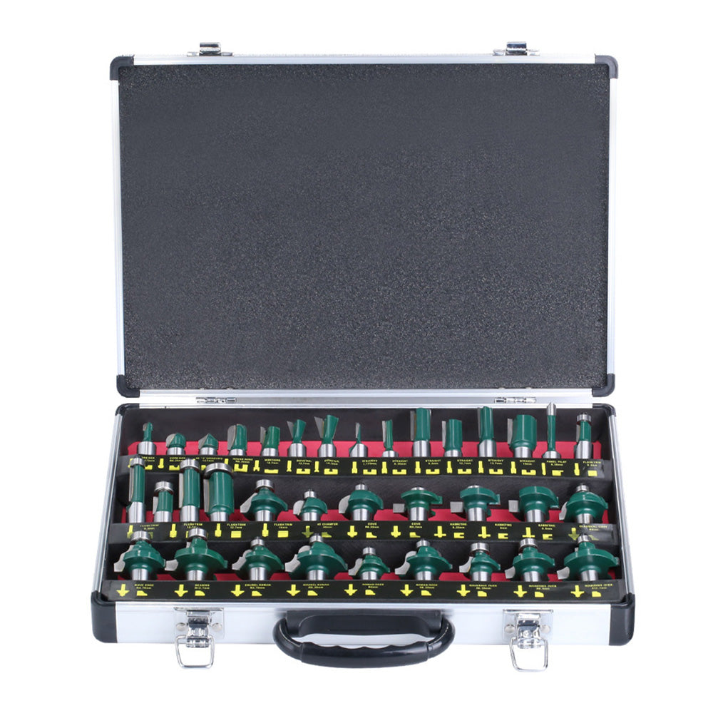 35Pcs Router Bit Set 1/2 Shank Milling Cutter Set Carving Machine Woodworking Tools Kit Carving Cutter