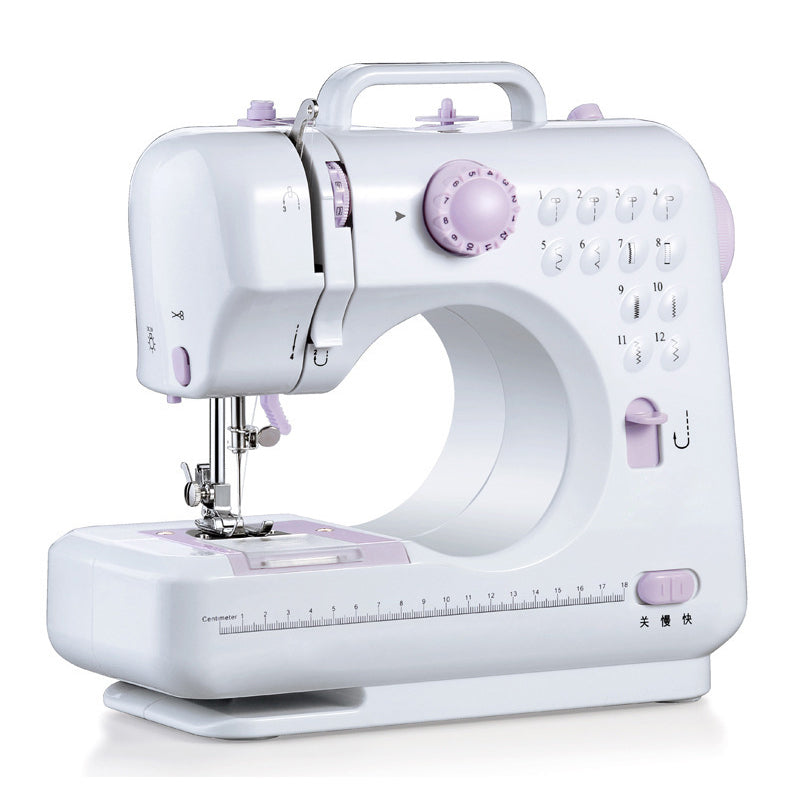 505A Home Sewing Machine Full Featured 12 Stitch Patterns Easy to Use for Beginners (English User Manual)