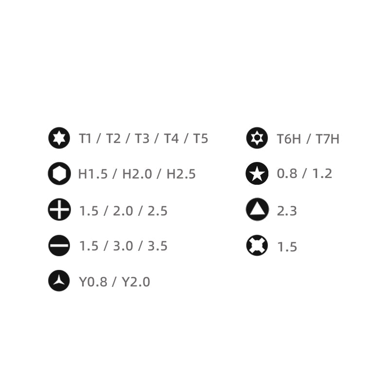 JAKEMY JM-8185 Multifunction Screwdriver Bit Set for Glass Cellphones Portable Assembly Repair Tools