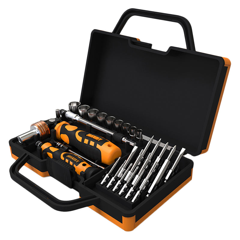 JAKEMY JM-6121 33-in-1 Household Screwdriver Set Portable Repair Tool Bits for TVs Computers
