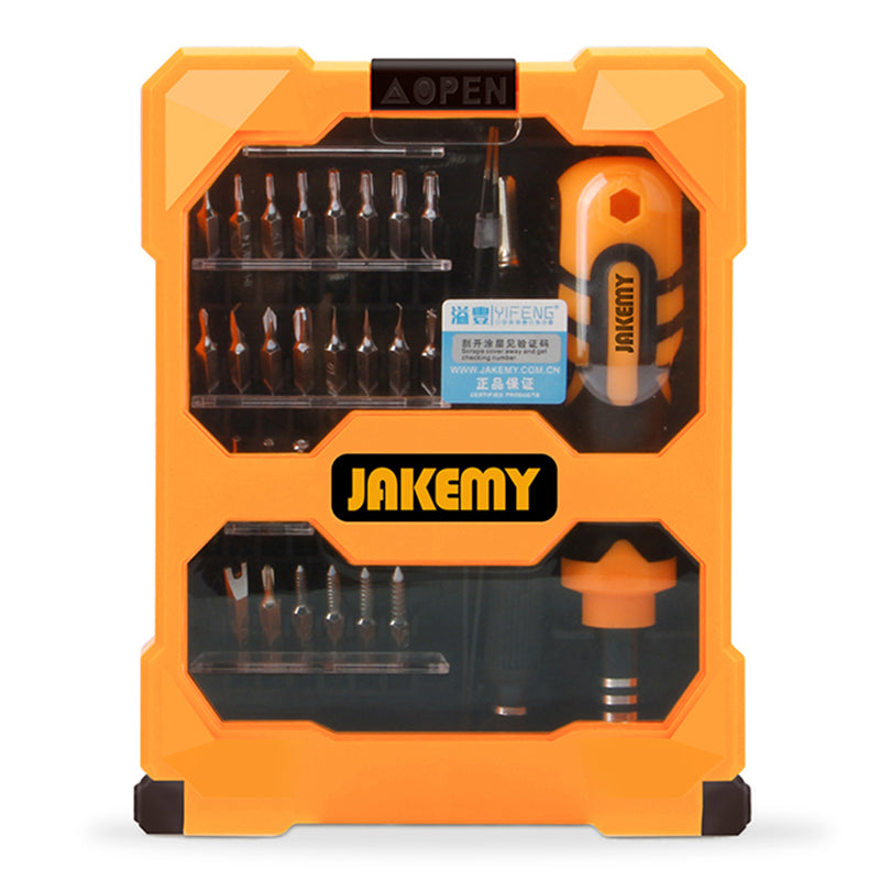 JAKEMY JM-8159 Portable 34-in-1 Precision Screwdriver Set Household Repair Tool Bits for Cellphones Laptops