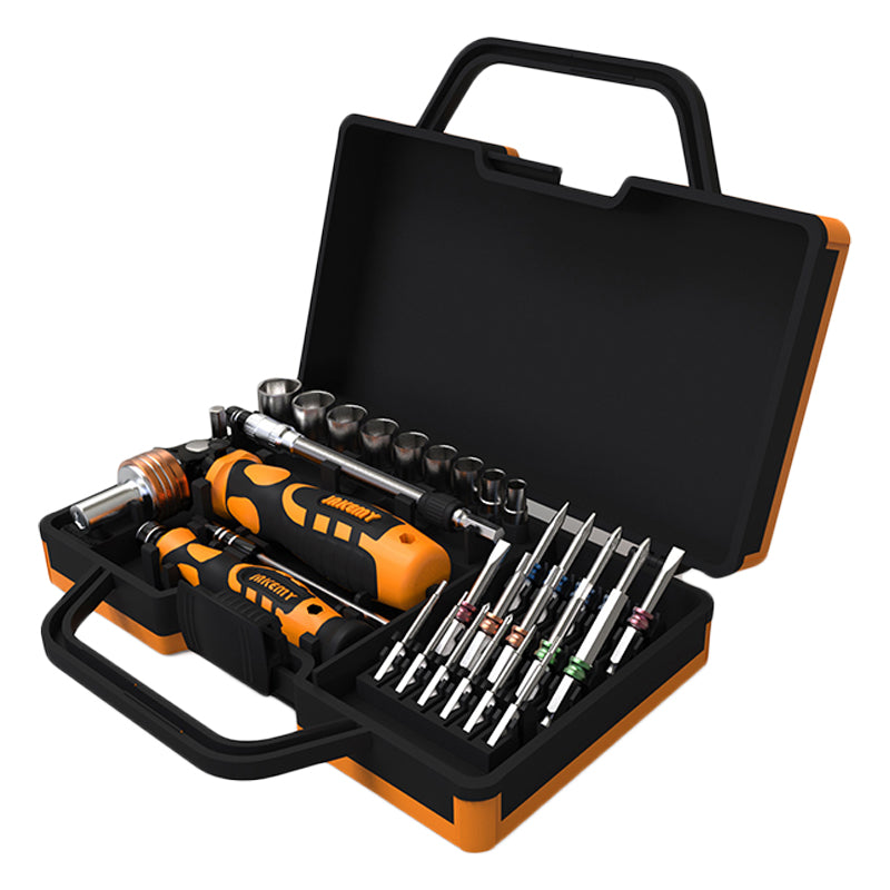 JAKEMY JM-6123 31-in-1 Multifunction Hardware Hand Tool Set Portable Screwdriver Bits for TVs Computers
