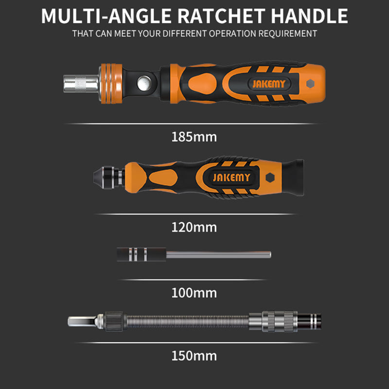 JAKEMY JM-6123 31-in-1 Multifunction Hardware Hand Tool Set Portable Screwdriver Bits for TVs Computers