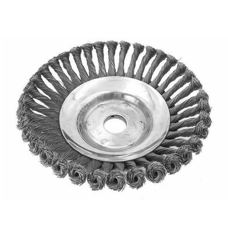 PR8-02 8 Inch 200mm Steel Wire Wheel Garden Weed Brush Grass Trimmer Head Lawn Mover Garden Power Part Grass Trimmer Brush