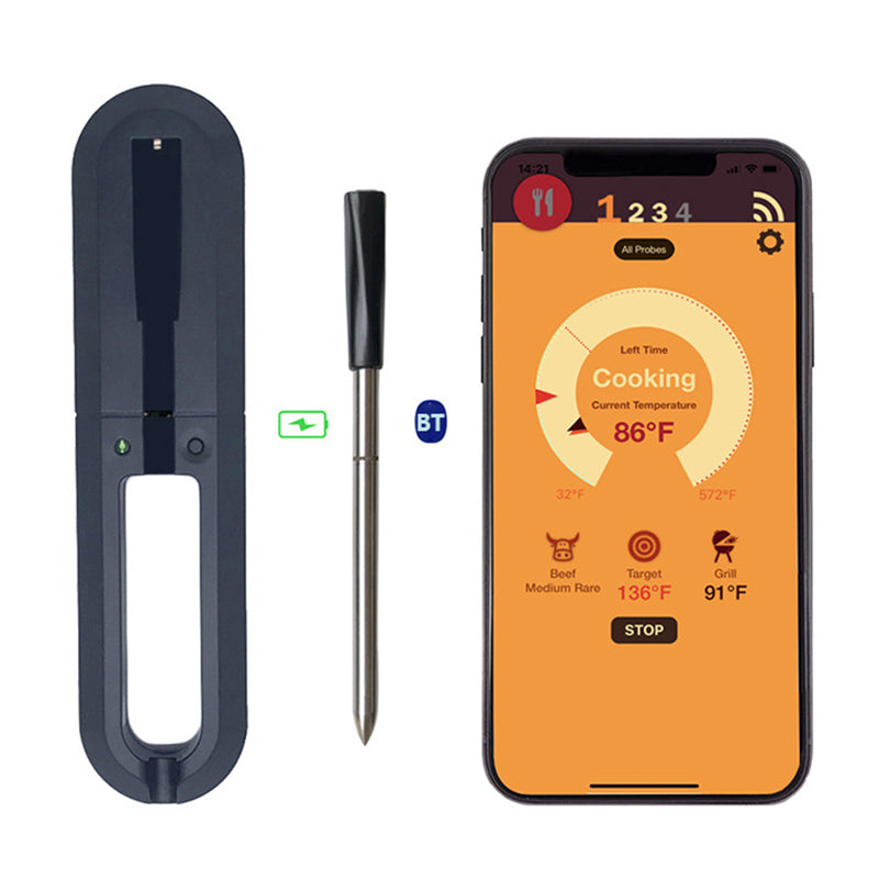 TY530 Meat Probe Thermometer Wireless Smart Bluetooth Thermometer BBQ Temp Meter (With FDA BPA-Free)