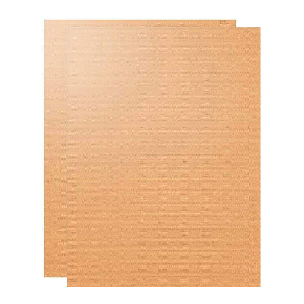 2PCS Non-Stick Reusable Charcoal Electric Grill Mats Outdoor BBQ Grill Mats Baking Mats Easy to Clean (BPA-Free FDA Certified) Bronze
