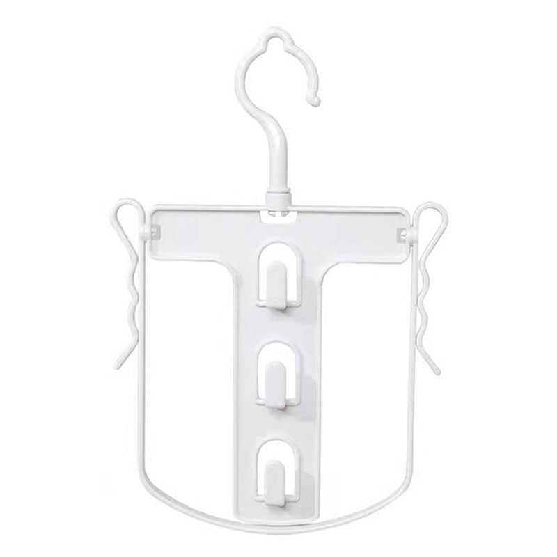 Foldable Hoodie Hanger Space Saving 360 Degree Rotating High-neck Clothes Rack Hook Hanger for Bedroom Closet Organizer