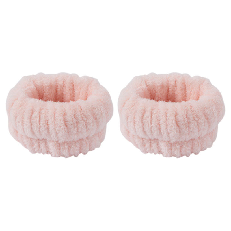 2PCS Water Absorption Wristband for Washing Face Wrist Bands Towels for Water Flowing Down to Your Arms