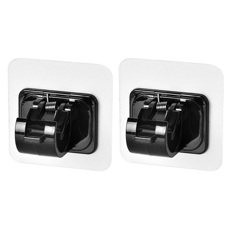 2PCS Curtain Towel Rod Holder No Drill Self-Adhesive Holder Hook Fixing Hook Hanging Bracket