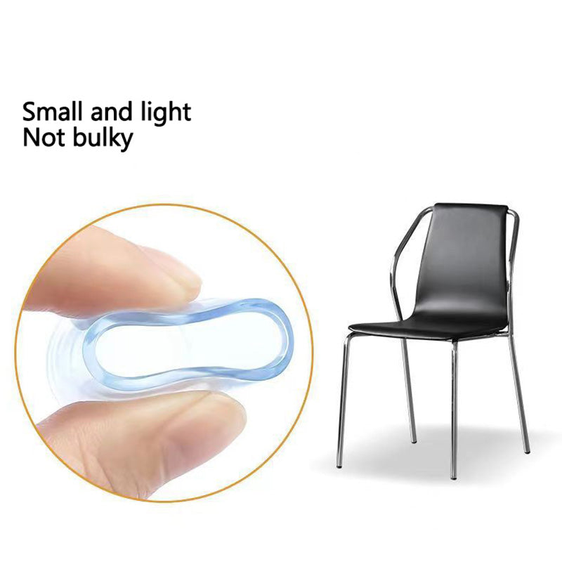 4Pcs/Set 16mm Round Rubber Table and Chair Leg Feet Pad Caps Transparent Foot Sock Cover Non-slip Furniture Floor Protector Pad