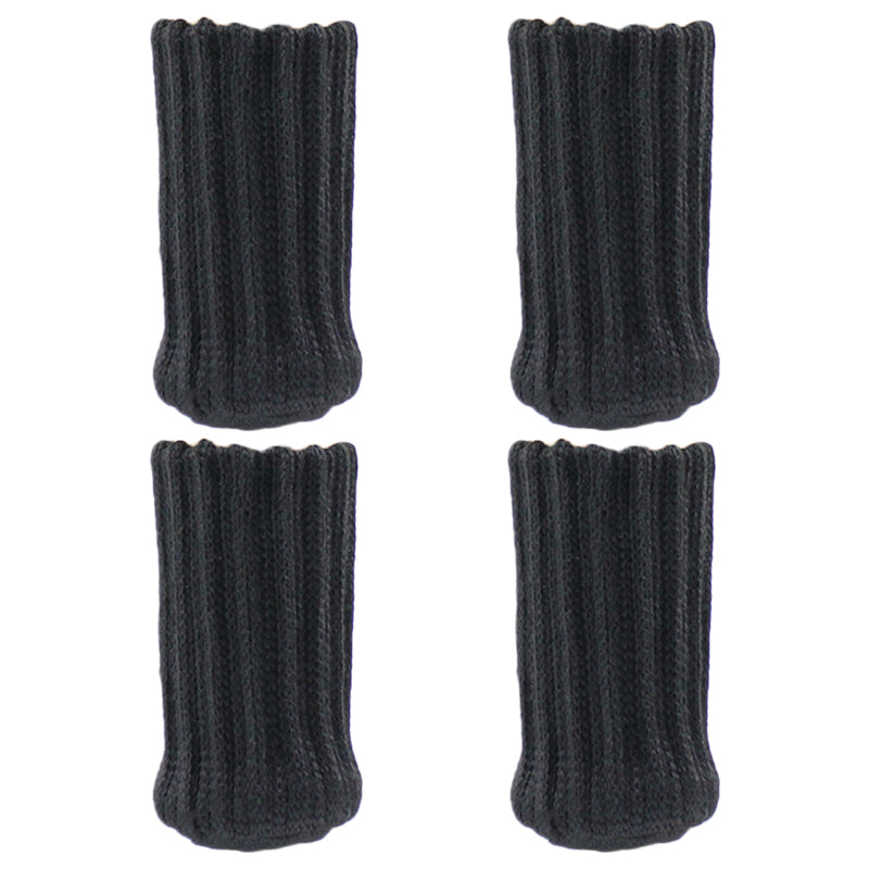 4Pcs Set High Elastic Knitted Table Chair Feet Leg Cover Furniture Floor Protector Cover Noise Reduction Bottom Pad