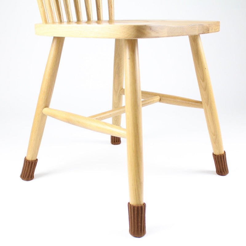 4Pcs Set High Elastic Knitted Table Chair Feet Leg Cover Furniture Floor Protector Cover Noise Reduction Bottom Pad