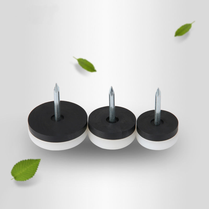 20Pcs/Set 22mm Diameter Nail-on Furniture Glides Chair Glides Pads Round Table Leg Protectors Chair Sofa Feet Sliders for Wood Floors