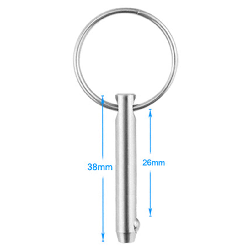 3Pcs/Set 6.3 x 38mm 316 Stainless Steel Ball Pin Quick Release Safety Pin Spring Steel Ball Pin Boat Accessories