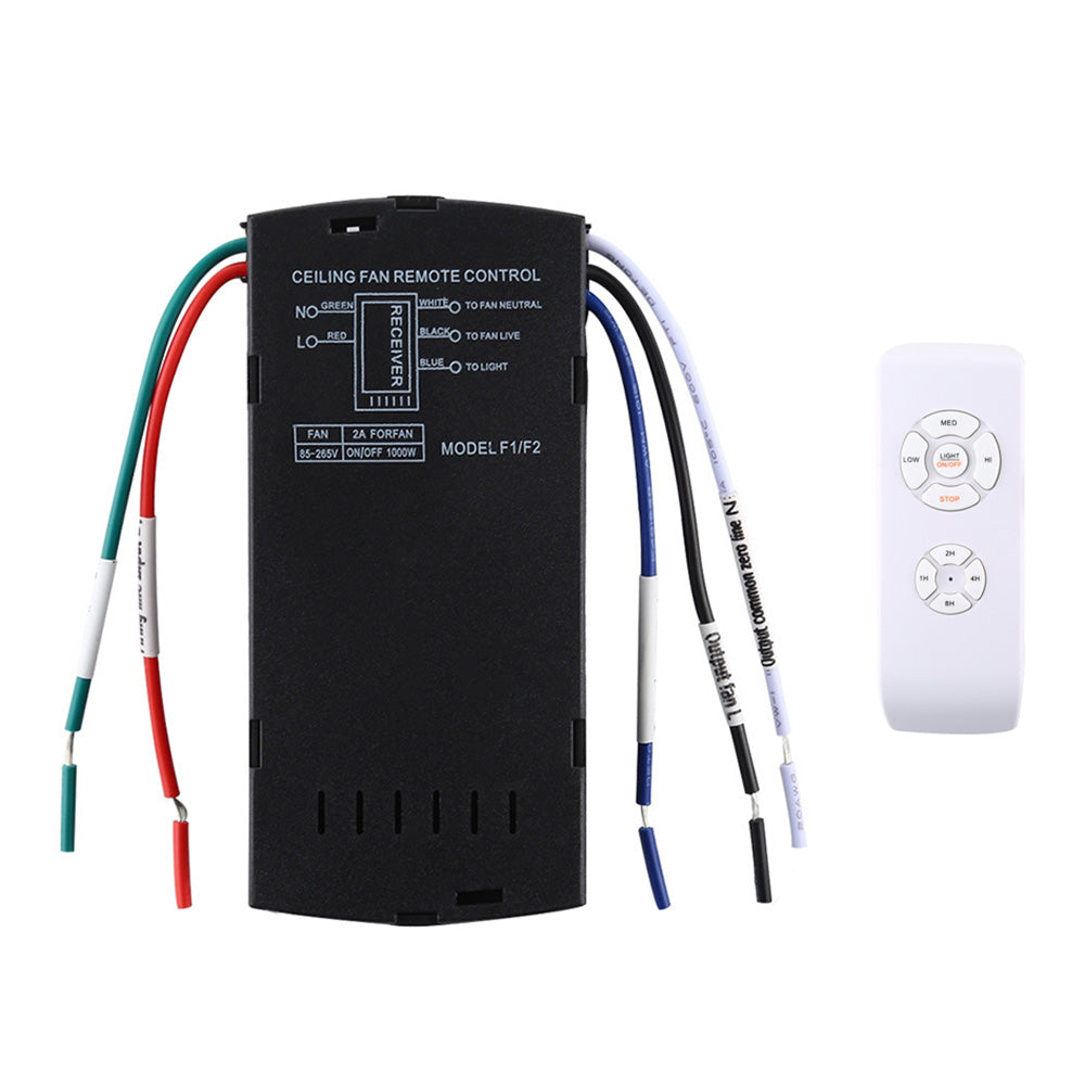 Universal Ceiling Fan Lamp Controller Timing Wireless Control Switch Adjusted Wind Speed Transmitter Receiver