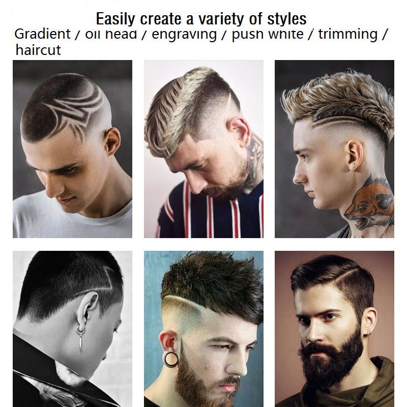 KEMEI KM-1996 Hair Clipper Electric Hair Trimmer Haircut Kit EU Plug USB Rechargeable Dual Use