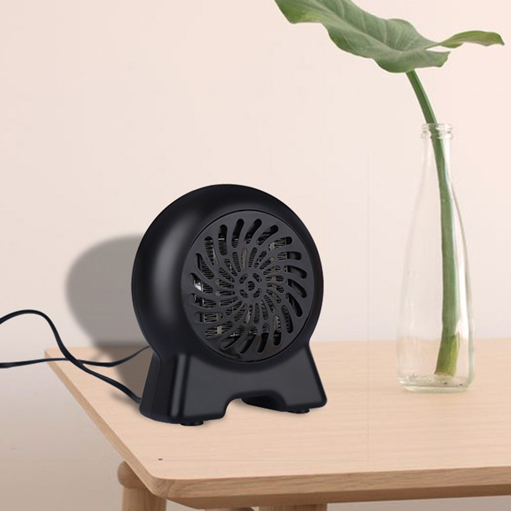 Small Space Heater 1000W Electric Room Heater Fan Personal Desk Heater for Bedroom Quiet Office