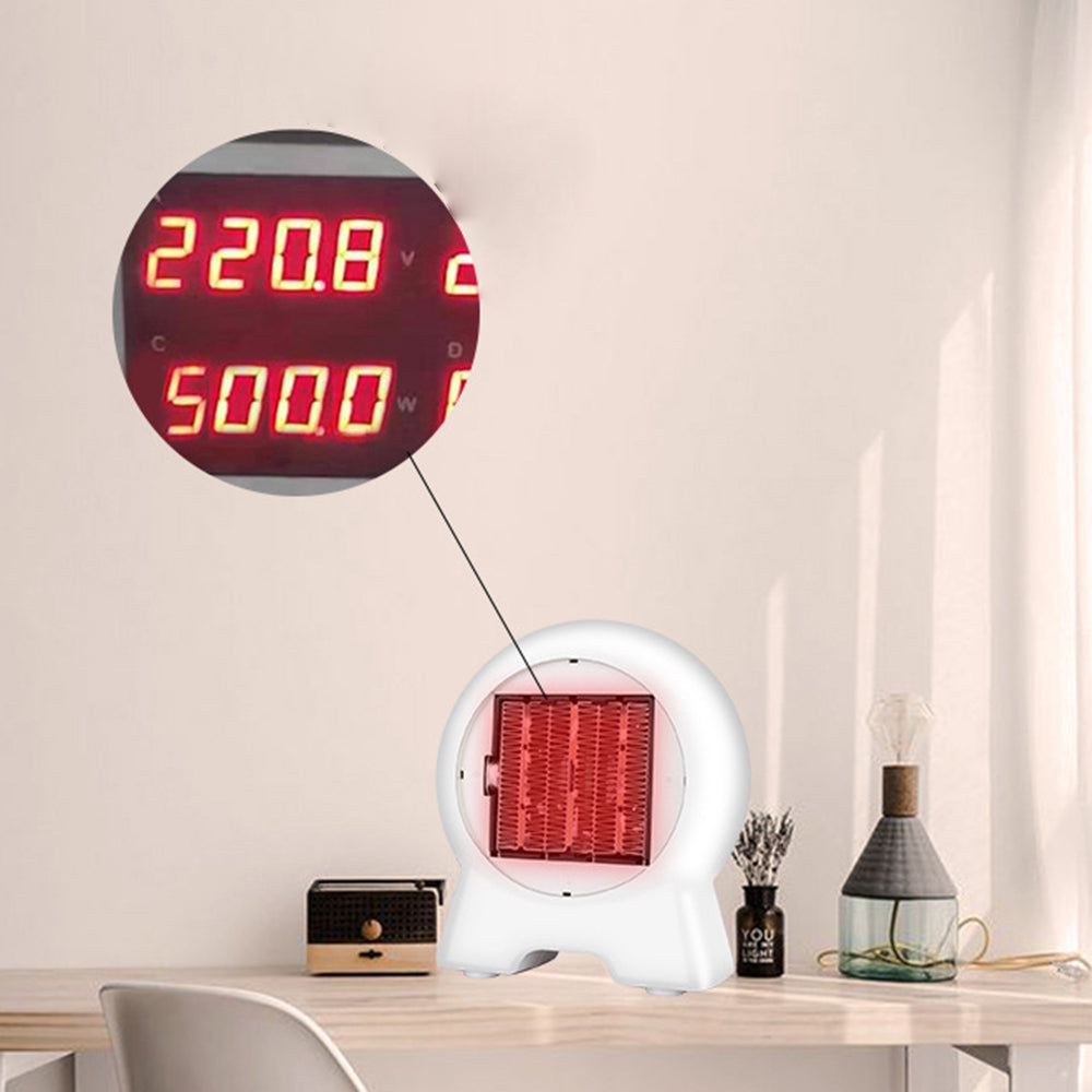 Small Space Heater 1000W Electric Room Heater Fan Personal Desk Heater for Bedroom Quiet Office