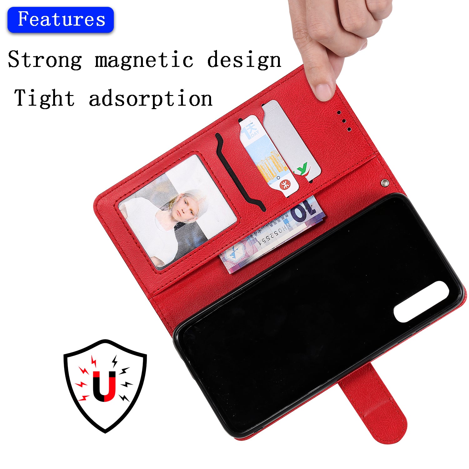 For Samsung Galaxy A50 A50s A30s KT Leather Series-3 Detachable 2-in-1 Phone Case PU Leather Stand Wallet Cover with Strap
