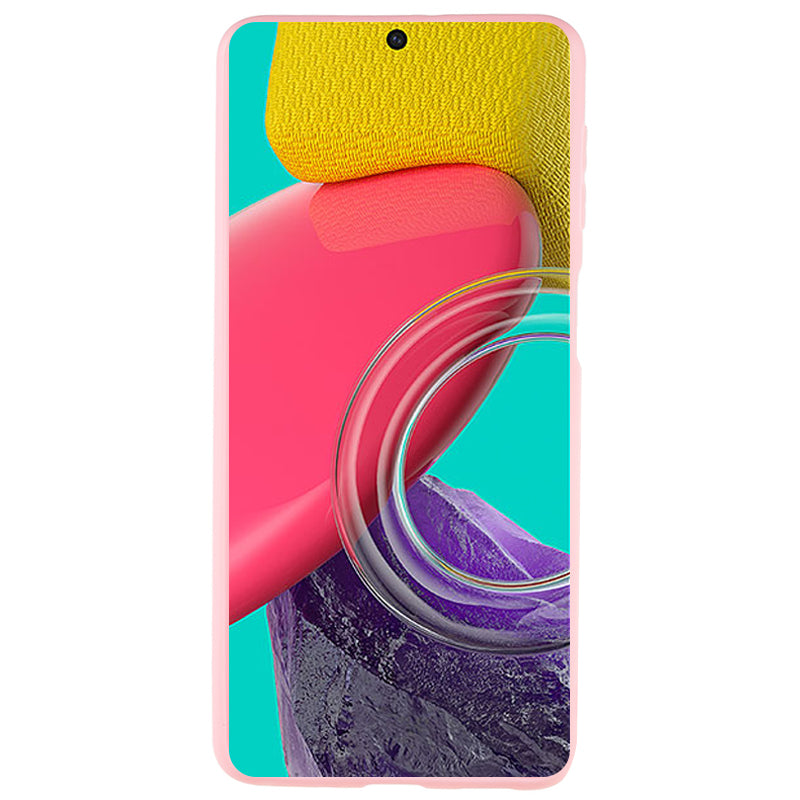 For Samsung Galaxy M53 5G Soft TPU Matte Phone Case Anti-fingerprint Anti-drop Back Cover