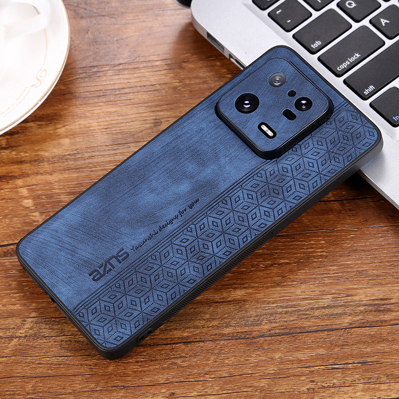 AZNS For Xiaomi 13 5G Imprinted Pattern Anti-Fading PU Leather Coated TPU Cover Anti-slip Cell Phone Case