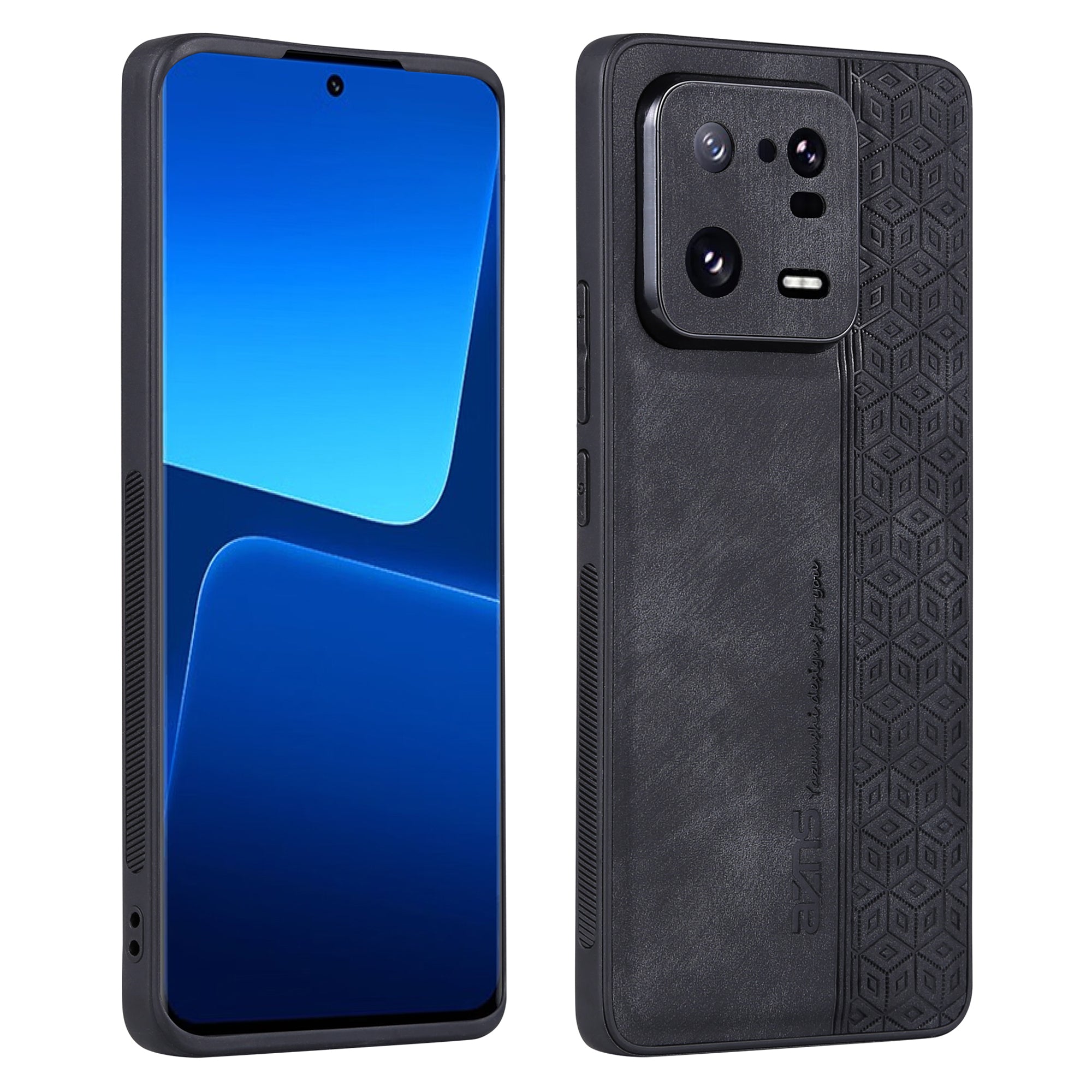 AZNS For Xiaomi 13 Pro 5G Shockproof PU Leather TPU Phone Cover Imprinted Pattern Anti-Scratch Cell Phone Case