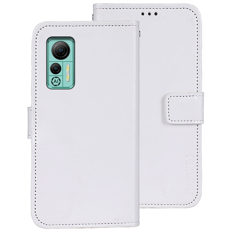 IDEWEI For Ulefone Note 14 Crazy Horse Texture PU Leather Phone Case Stand Wallet Full Protection Inner TPU Cover