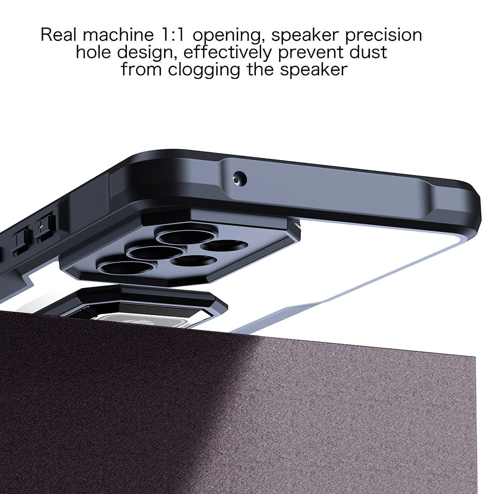 Ochranný zadní kryt pro Samsung Galaxy A53 5G měkké akrylové pouzdro na telefon z TPU kroužek stojánek vestavěný magnetický plech