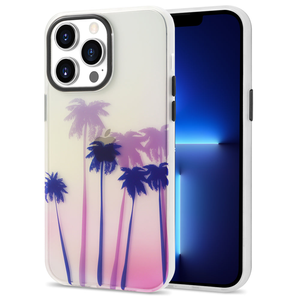 Pro iPhone 13 Pro 6,1palcový IML barevný vzor PC TPU Hybrid Cover Ochranný kryt na mobilní telefon proti poškrábání