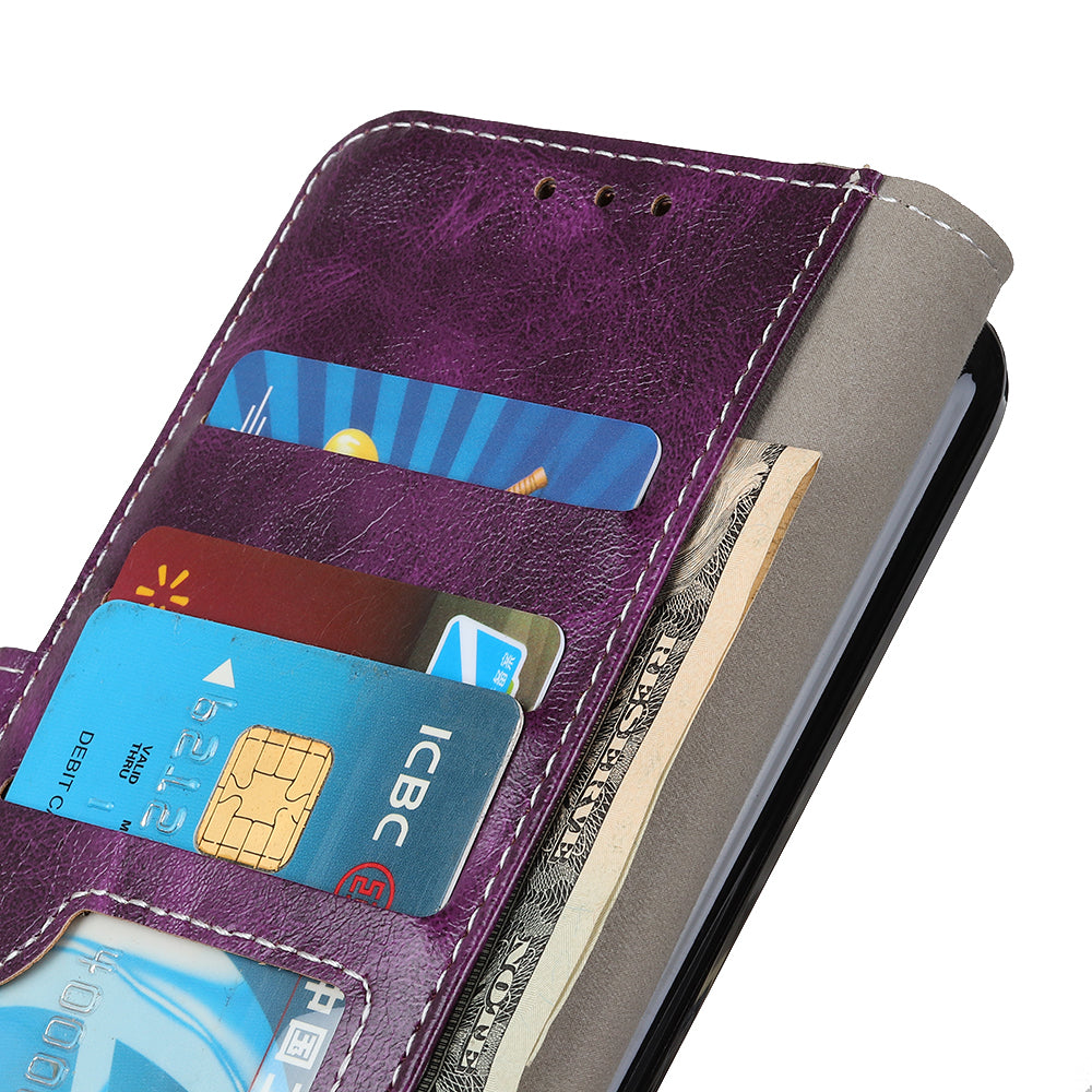 For Motorola Moto Edge 40 Pro 5G Moto X40 5G Anti-fall Flip Phone Cover Stand Wallet PU Leather Retro Crazy Horse Texture Phone Case