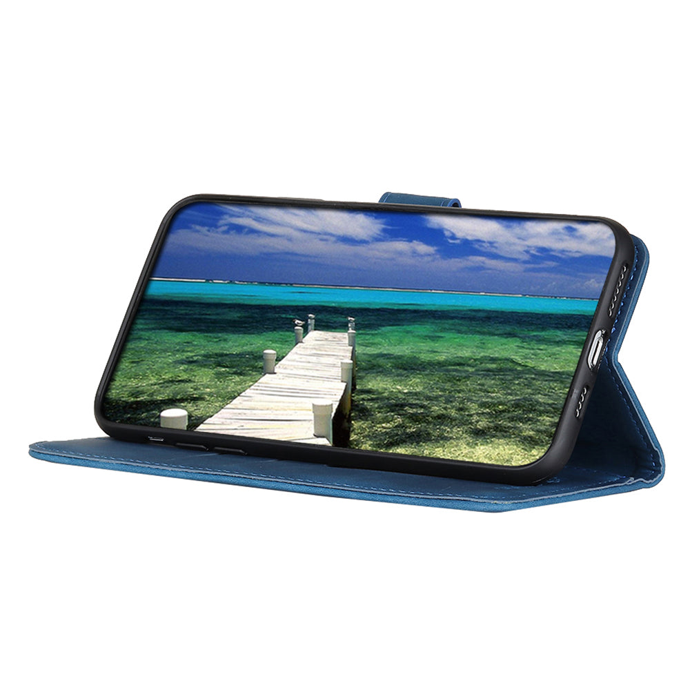 KHAZNEH For Motorola Moto Edge 40 Pro 5G Moto X40 5G Anti-fall Phone Wallet Case Foldable Stand Retro Texture PU Leather Inner TPU Protective Phone Cover
