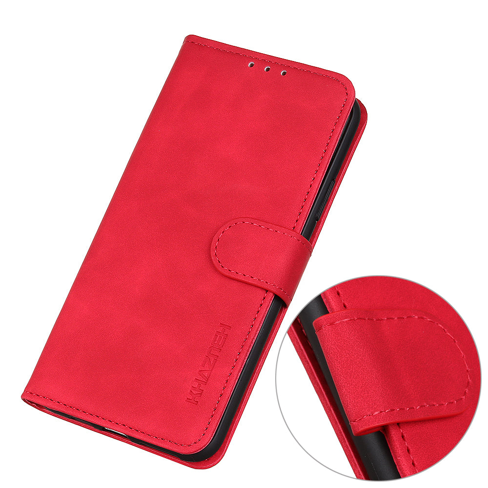 KHAZNEH For Motorola Moto Edge 40 Pro 5G Moto X40 5G Anti-fall Phone Wallet Case Foldable Stand Retro Texture PU Leather Inner TPU Protective Phone Cover