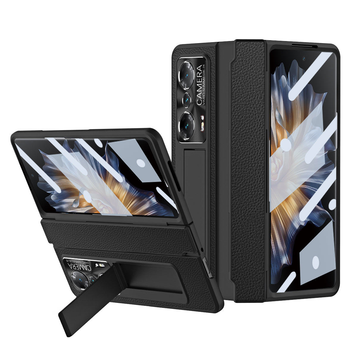 Drop-proof Phone Case For Honor Magic Vs Ultimate 5G Magic Vs 5G Hinge Protection PC Back Cover with Tempered Glass Screen Film