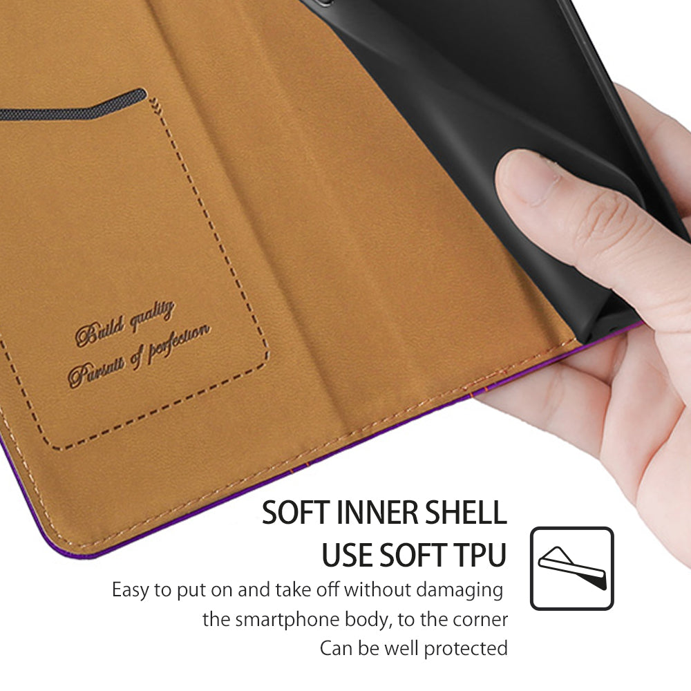 Plaid Pattern PU Leather Stand Case for TCL 40R 5G Magnetic Auto-closed Foldable Stand Cell Phone Cover