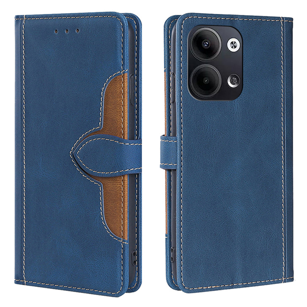 For Oppo Reno9 5G Reno9 Pro 5G Straw Hat Pattern Magnetic Clasp PU Leather Phone Case Skin-touch Feeling Stand Wallet Cover