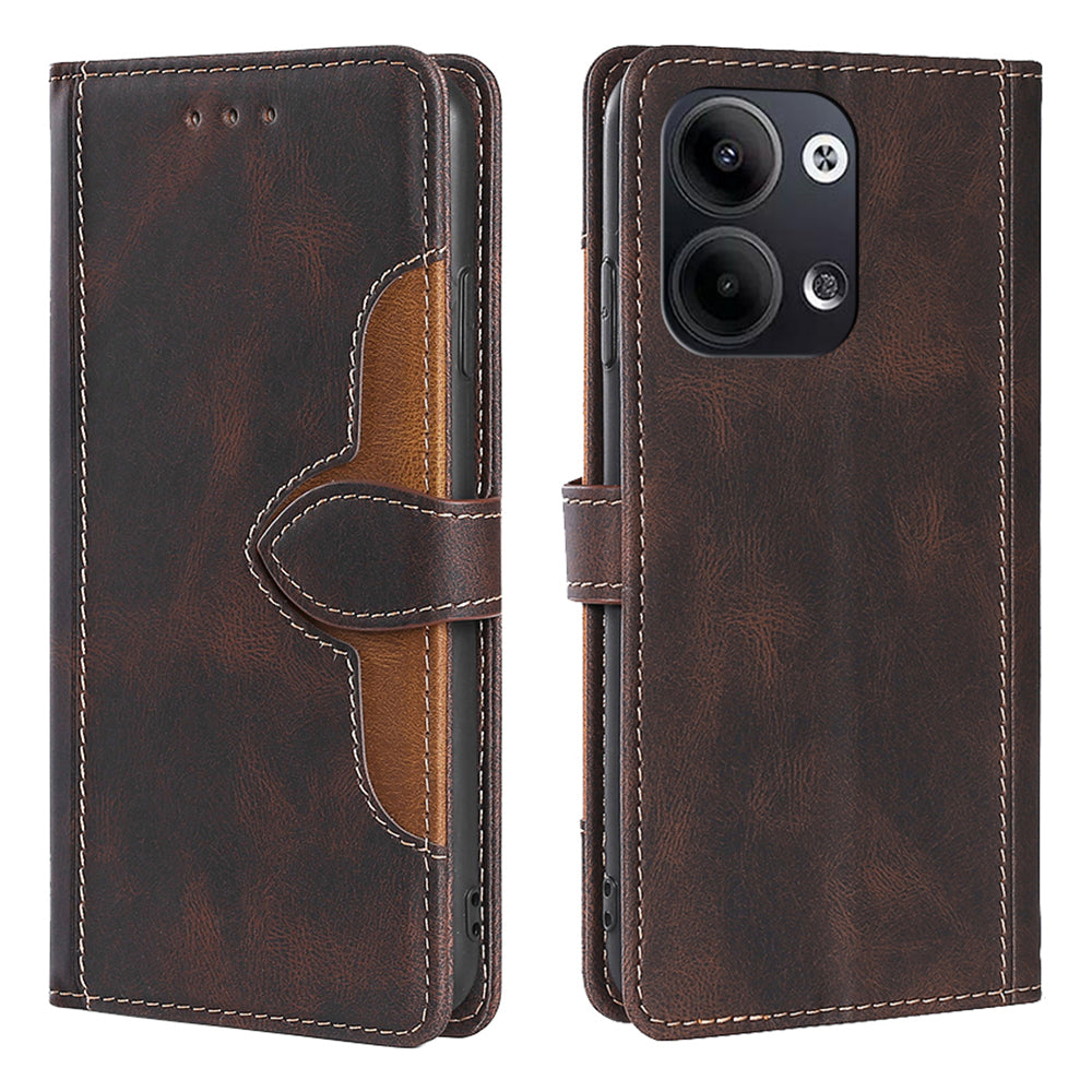 For Oppo Reno9 5G Reno9 Pro 5G Straw Hat Pattern Magnetic Clasp PU Leather Phone Case Skin-touch Feeling Stand Wallet Cover