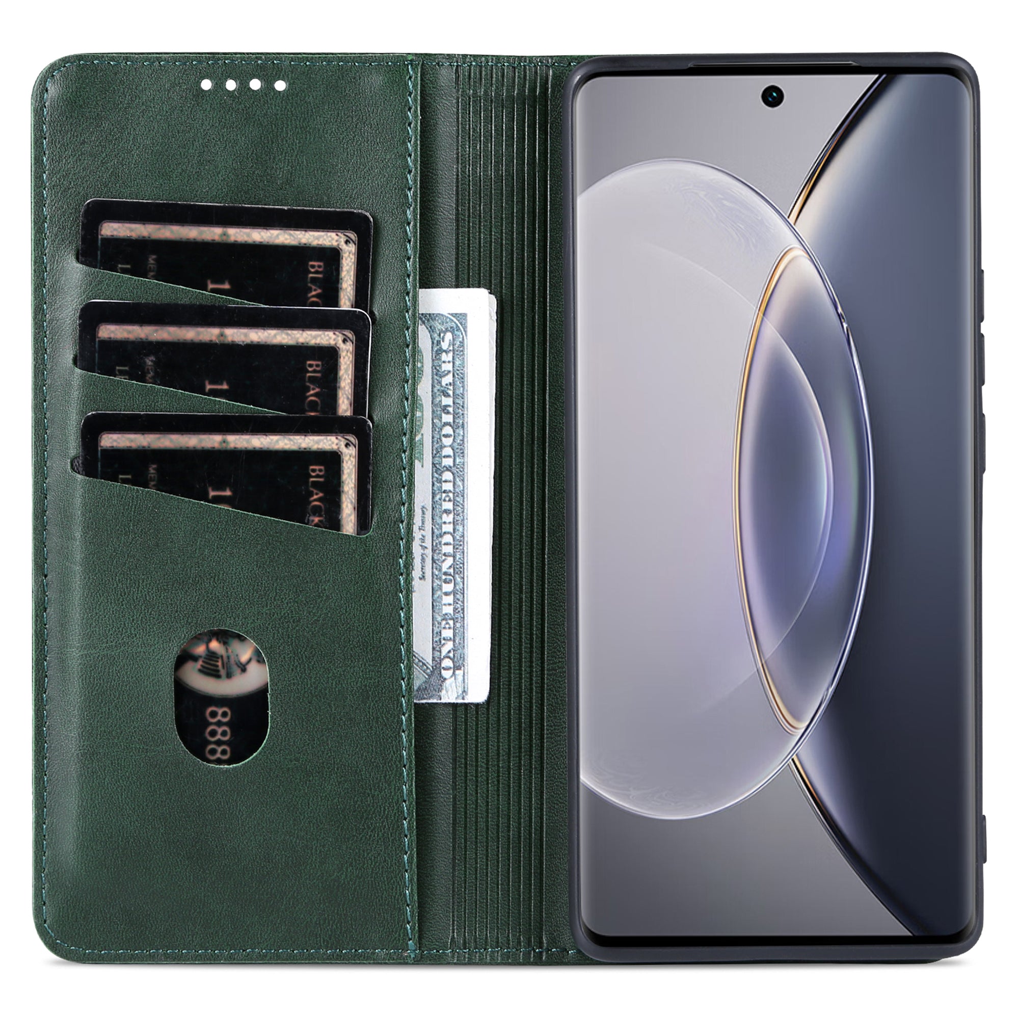 AZNS For vivo X90 Pro 5G Cowhide Texture Phone Case Stand Wallet PU Leather Magnetic Auto-absorbed Scratch-resistant Folio Flip Phone Cover