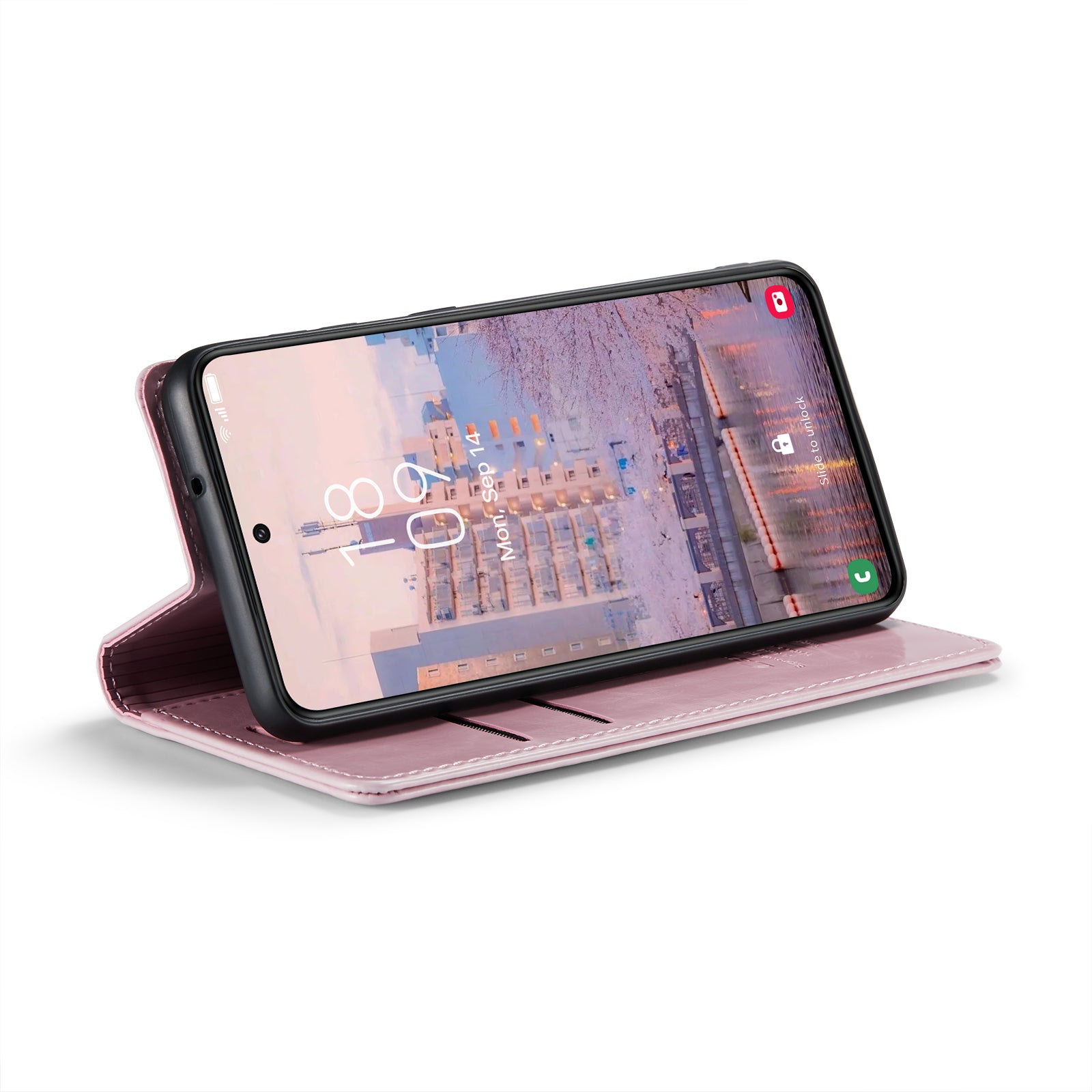 CASEME 003 Series For Samsung Galaxy S23 Waxy Texture Magnetic Auto-absorbed Phone Case Wallet Stand PU Leather Cell Phone Cover