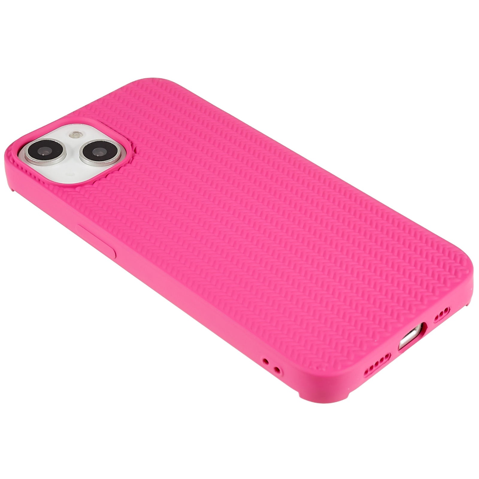 For iPhone 14 Classic Knitted Texture Phone Case Shockproof Anti-Scratch Soft TPU Back Cover