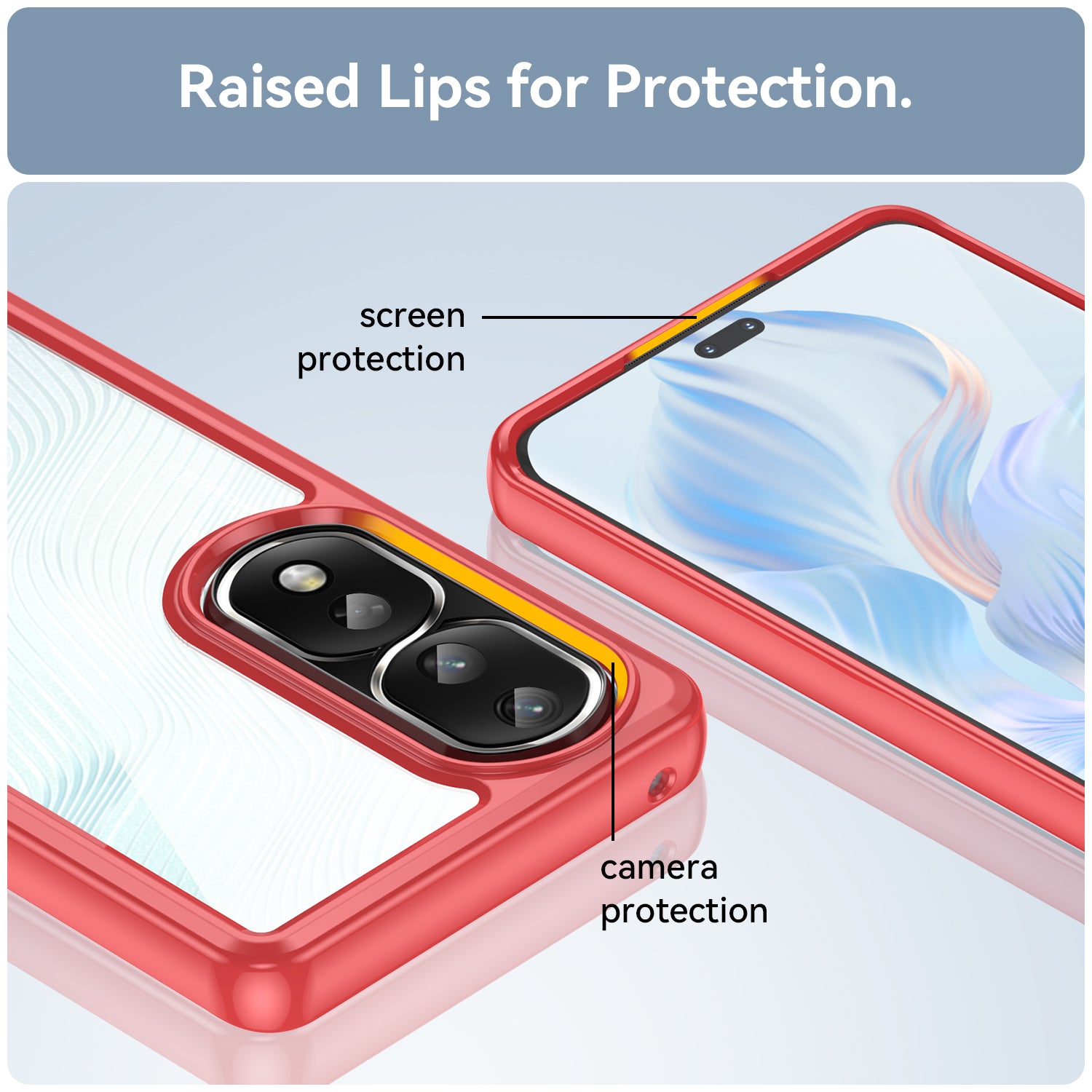 For Honor 80 Pro 5G telefontaske TPU bumper Akryl bagskal Anti-fald beskyttelsescover
