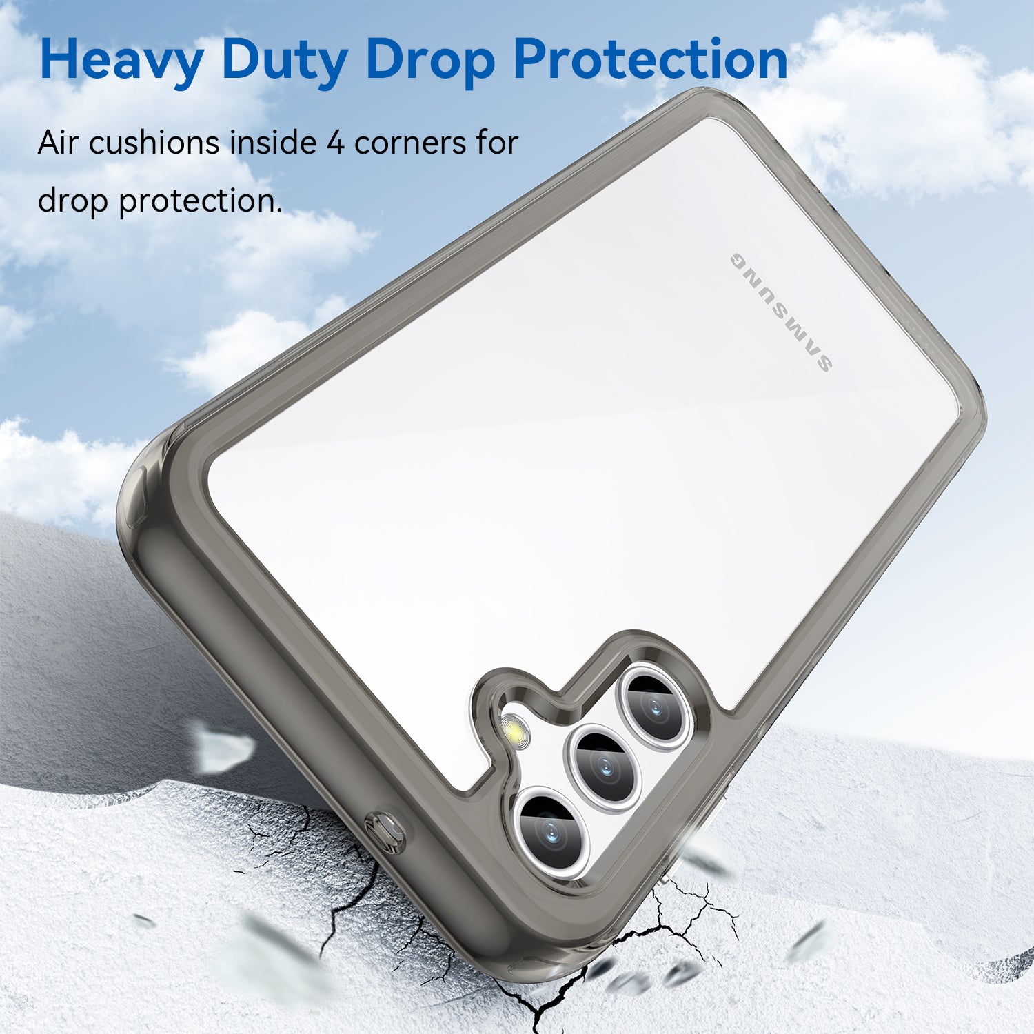 Pro Samsung Galaxy A14 5G pouzdro na telefon TPU odolný proti poškrábání akrylový zadní ochranný kryt