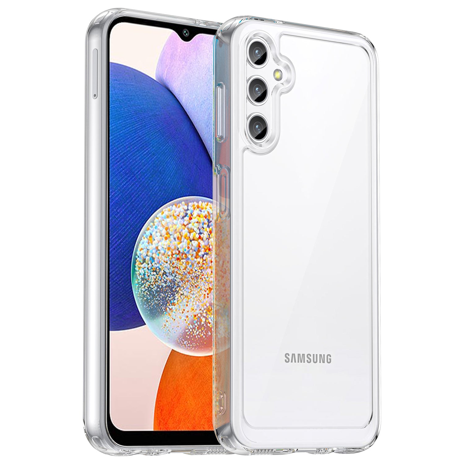 Pro Samsung Galaxy A14 5G pouzdro na telefon TPU odolný proti poškrábání akrylový zadní ochranný kryt
