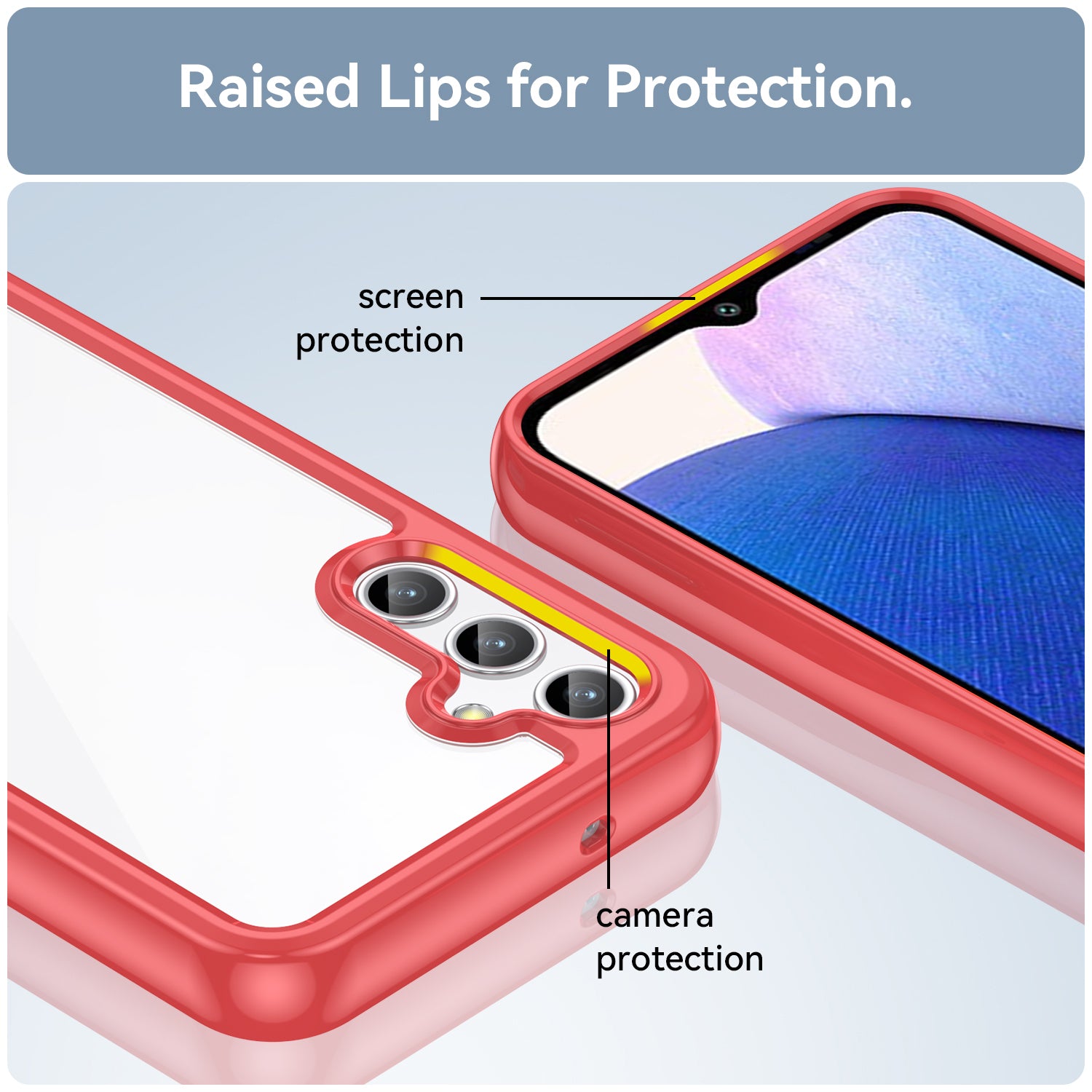 Pro Samsung Galaxy A14 5G pouzdro na telefon TPU odolný proti poškrábání akrylový zadní ochranný kryt