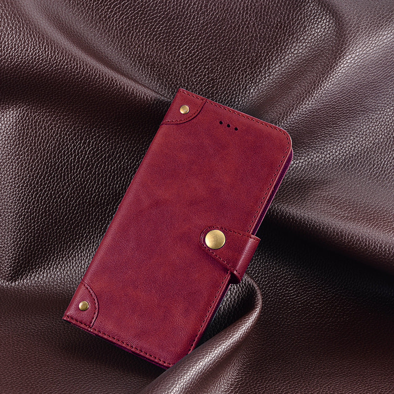 IDEWEI For Motorola Moto G53 5G G23 4G G13 4G Fine Texture PU Leather Phone Case Wallet Stand Book Style Cell Phone Cover